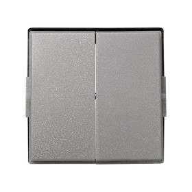 Simon 27 Scudo Серая Накладка на двухклавишный механизм