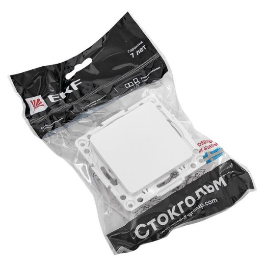 EKF PROxima Стокгольм Белый Выключатель 1-кл, 10А, винт.клеммы