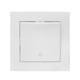 EKF PROxima Валенсия выключатель 1-кл. 10А белый проходной