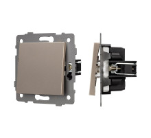 Arlight Механизм выключателя одноклавишный перекрёстный SWT-MKX1-PL-GD-V (250V, 10A) (-)