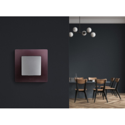 Legrand Etika Алюминий Выключатель 1-клавишный, автоматические клеммы, 10AX, 250 В