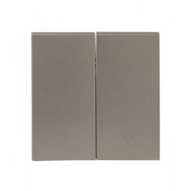 EKF PROxima Валенсия лицевая панель выключателя 2-кл. проходного 10А кашемир