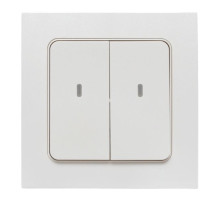 EKF Connect Умный беспроводной выключатель Стокгольм 2-кл. белый Zigbee