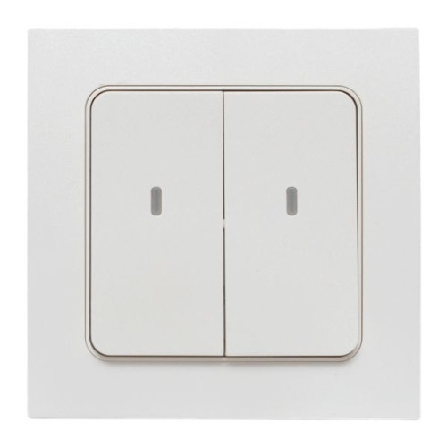 EKF Connect Умный беспроводной выключатель Стокгольм 2-кл. белый Zigbee