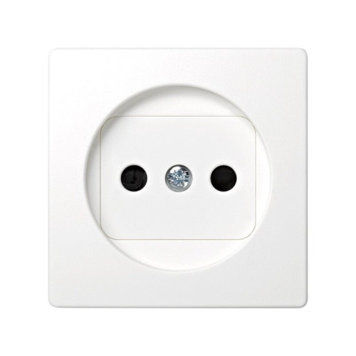 Simon 73 loft Белая Накладка розетки б/з с защитными шторками