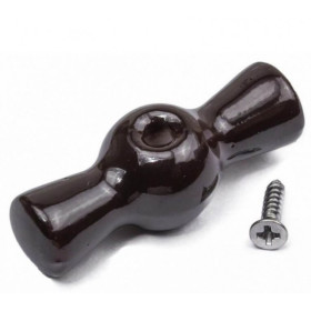 BIRONI Ручка выключателя, керамика, цвет песочное золото