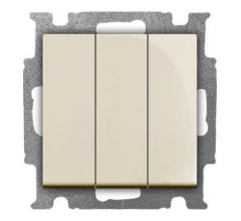ABB BJB Basic 55 Беж Выключатель 3-клавишный, 16А