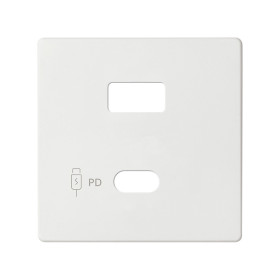 Simon S82 Concept Накладка для зарядного устройства USB A+C белого матового цвета