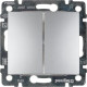 Legrand Valena Алюминий Выключатель 2-х клавишный