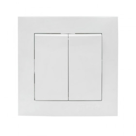 EKF PROxima Валенсия выключатель 2-кл. 10А белый