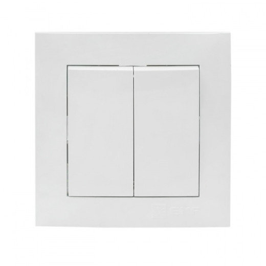 EKF PROxima Валенсия выключатель 2-кл. 10А белый