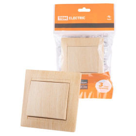 TDM Выключатель 1 кл. 10А сосна 