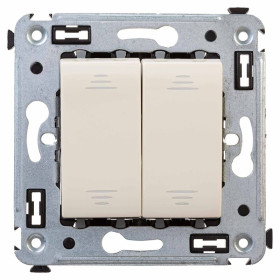 DKC Avanti Переключатель двухклавишный в стену, 