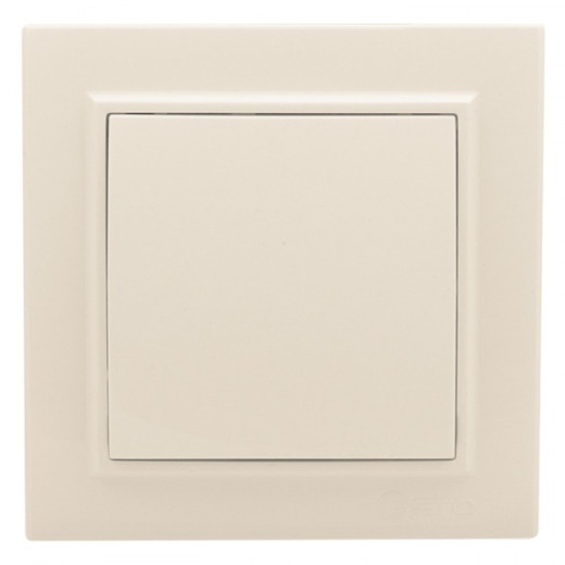 EKF Basic Минск Бежевый Выключатель проходной 1-кл, 10А, СП