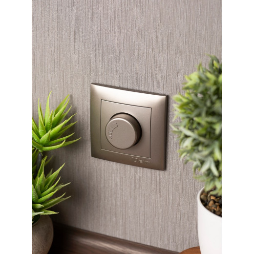 EKF PROxima Валенсия лицевая панель светорегулятора 600W 220В кашемир