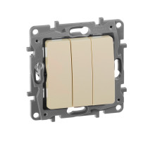 Legrand Etika Слоновая кость Выключатель 3-кл,10А 250В, винтовые зажимы