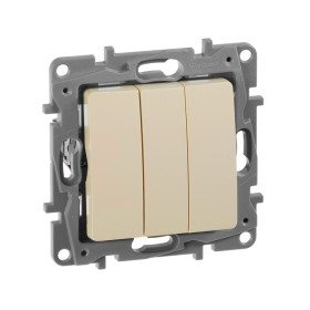 Legrand Etika Слоновая кость Выключатель 3-кл,10А 250В, винтовые зажимы