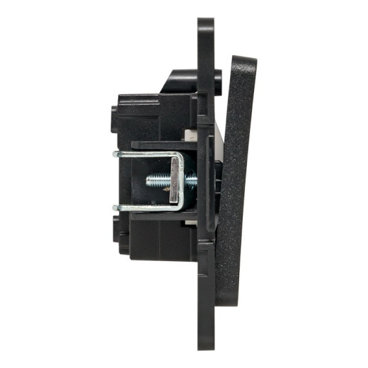 EKF PROxima Стокгольм Черный Выключатель 1-кл, 10А ,винт.клеммы