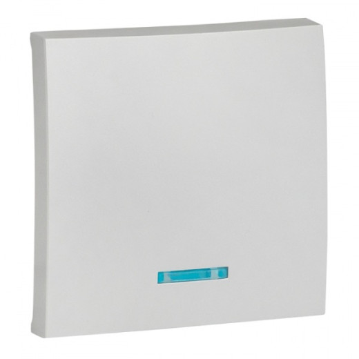 EKF PROxima Валенсия лицевая панель выключателя 1-кл. с индикатором 10А сталь