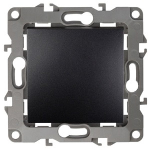 ЭРА 12-1001-05 Выключатель, 10АХ-250В, IP20, без м.лапок, 12, Антрацит