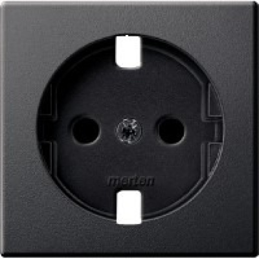 Schneider Electric Merten SM Антрацит Центральная плата для мех.розетки SCHUKO б/ус. Защиты