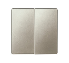 Simon S82 Concept Клавиша двойная для перекрестного выключателя цвета матовая шампань