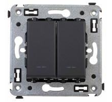 DKC Avanti Выключатель двухклавишный в стену, 