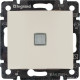 Legrand Valena Крем Выключатель 1-клавишный с подсветкой