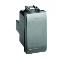 DKC Brava Выключатель, черный, 1мод.