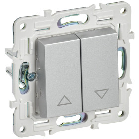 IEK SKANDY Серебряный Выключатель жалюзи 10А SK-V12S