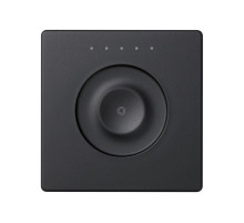 Simon Sense Графит Сенсорный 1-клавишный выключатель без маркировки, с возможностью регулирования