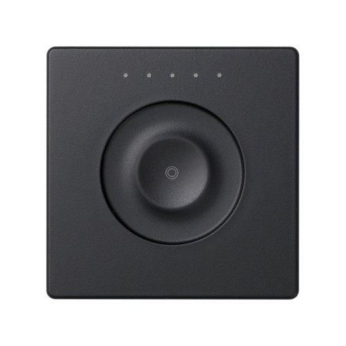 Simon Sense Графит Сенсорный 1-клавишный выключатель без маркировки, с возможностью регулирования