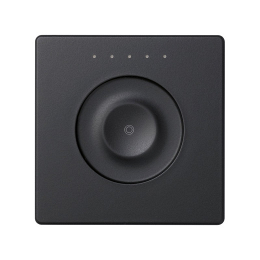 Simon Sense Графит Сенсорный 1-клавишный выключатель без маркировки, с возможностью регулирования