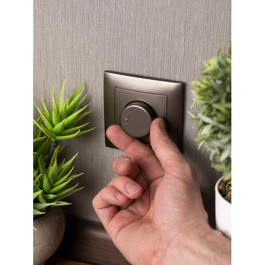 EKF PROxima Валенсия лицевая панель светорегулятора 600W 220В графит