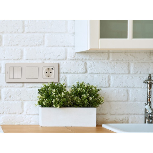 Legrand/Daccord INSPIRIA Слоновая кость Выключатель трехклавишный 10 AX - 250 В