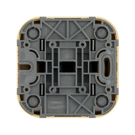 Legrand Quteo Сосна Выключатель 2-клавишный 10А