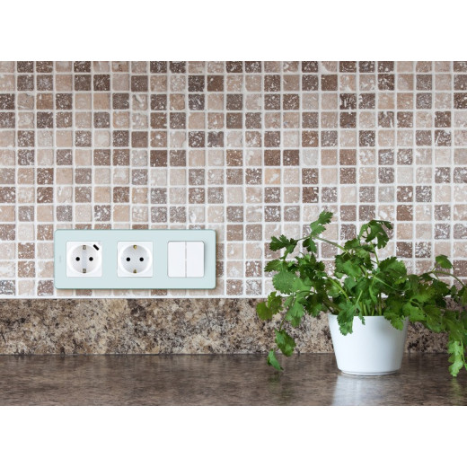 Legrand/Daccord INSPIRIA Белый Выключатель двухклавишный 10 AX - 250 В