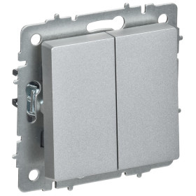 IEK BRITE Алюминий Выключ. 2-кл. перекр. 10А ВС10-2-3-БрА