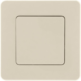 Legrand/Daccord INSPIRIA Слоновая кость Переключатель без фиксации (кнопка) с Н.О./Н.З. контактом 6 A - 250 В