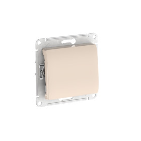 Systeme Electric Glossa Бежевый Выключатель 1-клавишный, сх.1, 10АХ, мех., быстрозажим. клем.