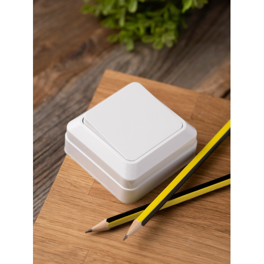 EKF PROxima Рим Выключатель 1-клавишный 10А белый