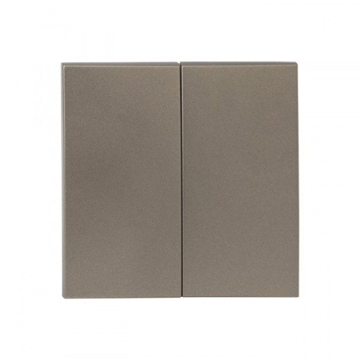 EKF PROxima Валенсия лицевая панель выключателя 2-кл. 10А кашемир