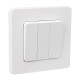 Legrand/Daccord INSPIRIA Белый Выключатель 3-кл, винтовые клеммы, 10 AX , 250 В
