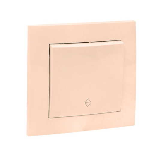 EKF PROxima Валенсия выключатель 1-кл. 10А кремовый проходной