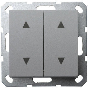 Jasmart G Алюминий Выключатель 2-кл жалюзи 10A 250V~