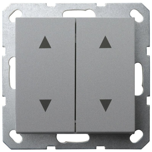 Jasmart G Алюминий Выключатель 2-кл жалюзи 10A 250V~