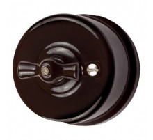 BIRONI Лизетта Керамика Коричневый Выключатель 1-кл
