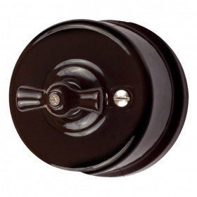 BIRONI Лизетта Керамика Коричневый Выключатель 1-кл