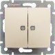Legrand Valena Крем Переключатель 1-клавишный с подсветкой, 16А