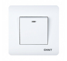 CHINT 1-клавишный выключатель с LED-подсветкой 10А 250В
